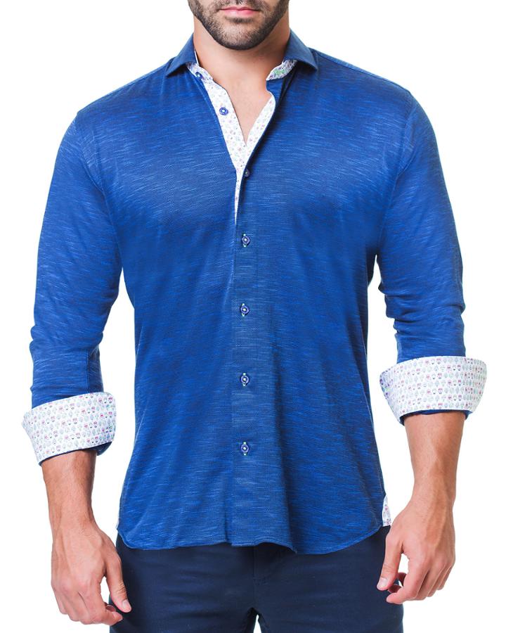 Men's Shaped-fit Jersey Blue Einstein