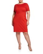 Plus Size Asymmetric Seamed