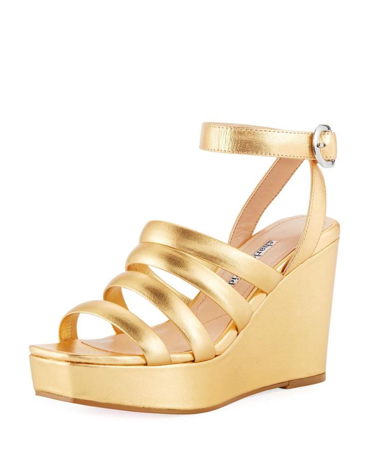 Judy Strappy Patent High Wedge