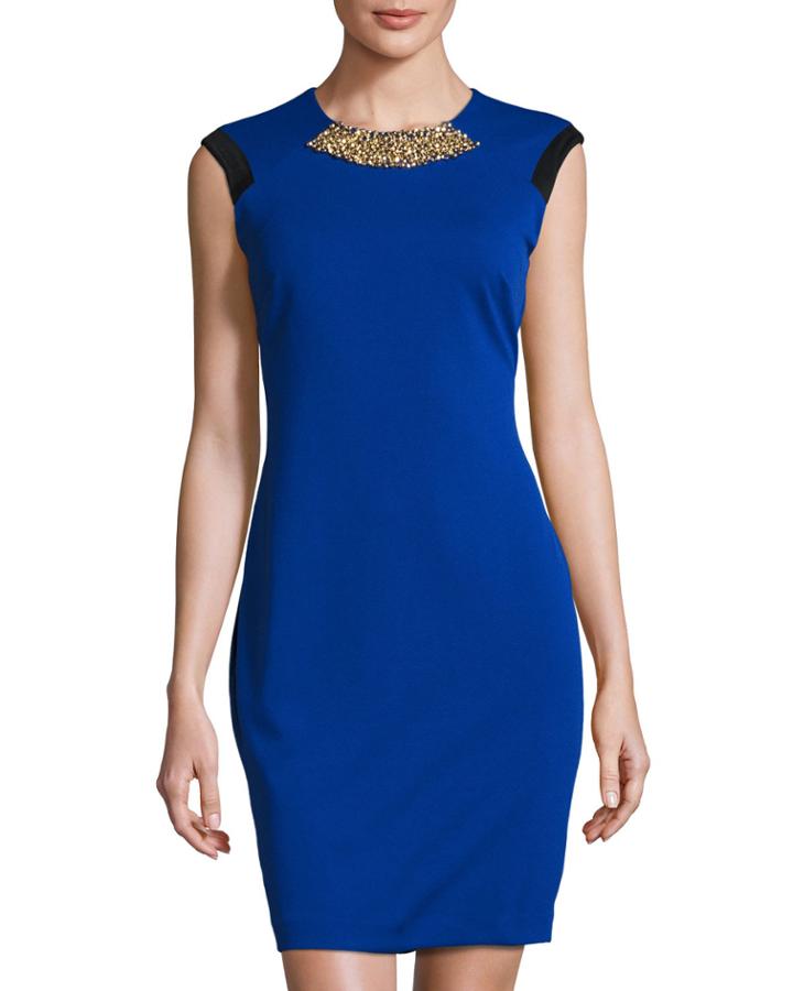 Embellished Colorblock Ponte