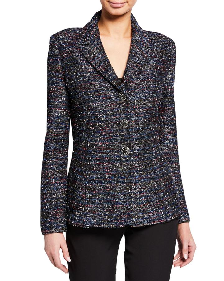 Painterly Boucle Tweed Jacket