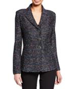 Painterly Boucle Tweed Jacket