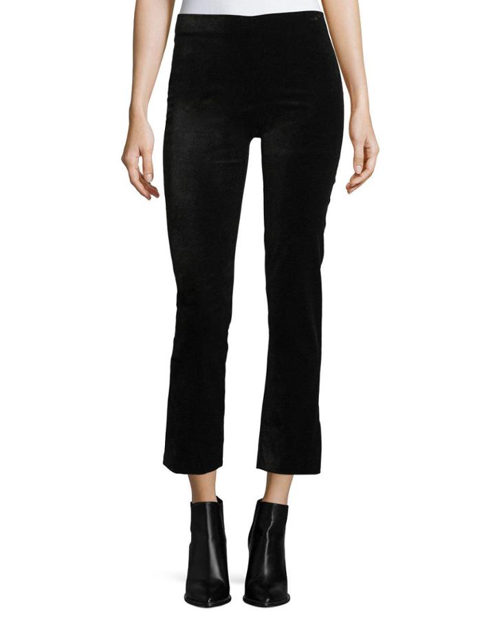 Velvet Cropped Flared