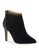 Nyla Mixed Leather Stiletto Booties