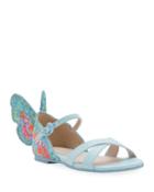 Chiara Embroidered Butterfly Sandals, Toddler/kids
