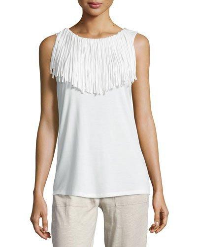 Solieil Sleeveless Fringe Top,