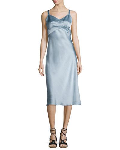 Kaplan Satin Slip Dress,