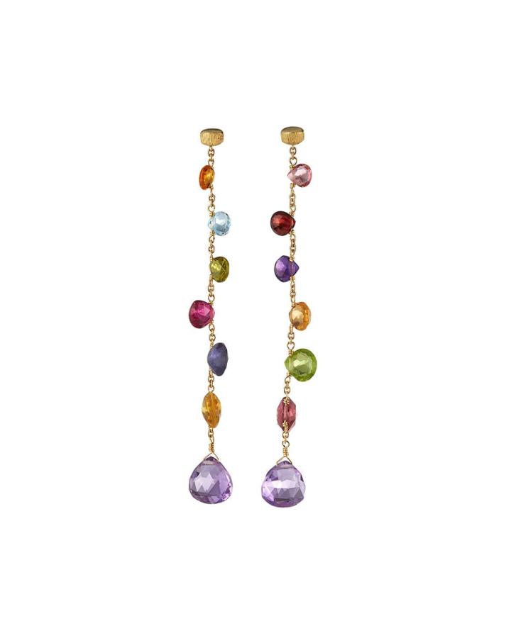 Paradise Elevated Mixed-stone Drop Earrings