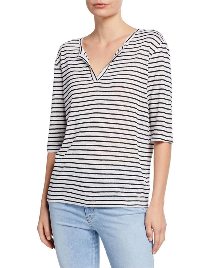 Ella Striped 3/4-sleeve