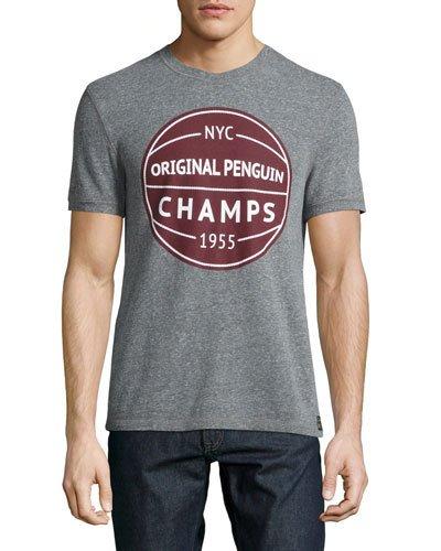 Champs Heathered Tee, Gray