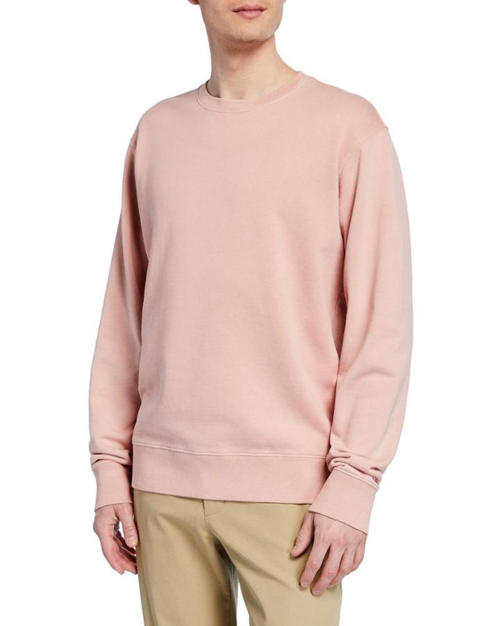 Men's Crewneck Long-sleeve Cotton