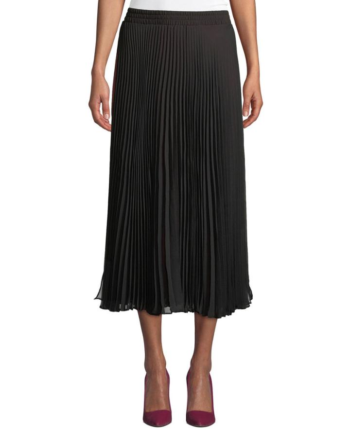 Pleated Skirt With Contrast