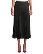 Pleated Skirt With Contrast