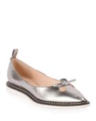 The Mouse Metallic Ballet Flats