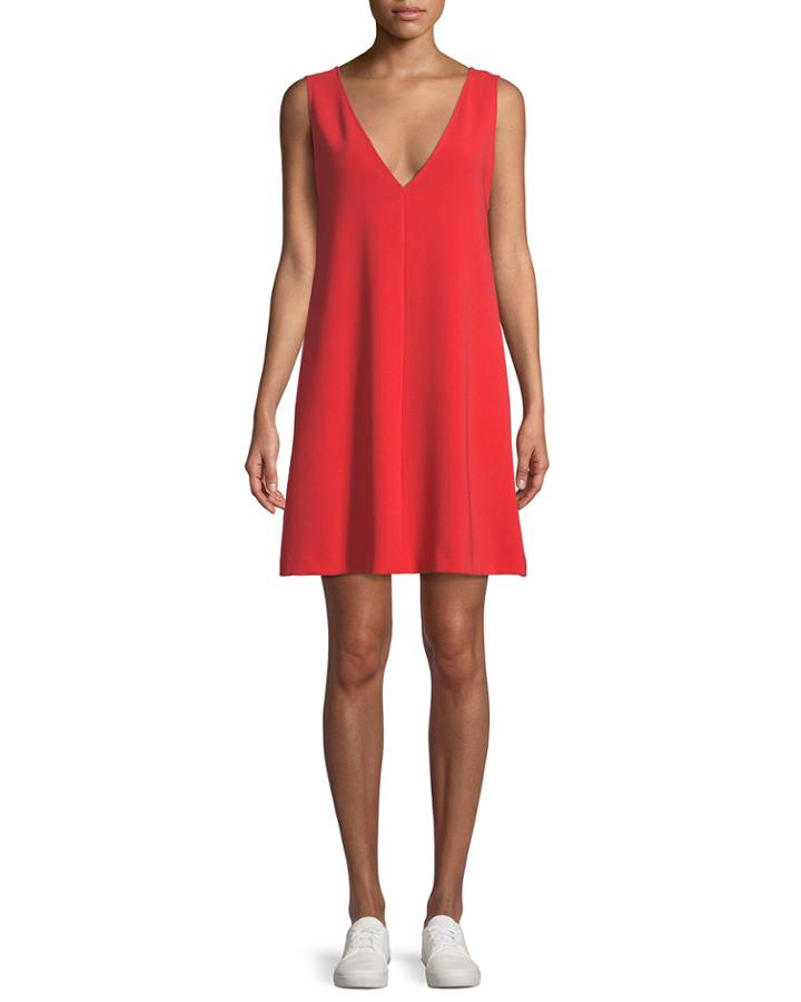 V-neck Sleeveless Admiral Crepe