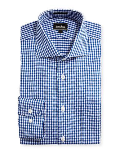 Classic-fit Regular-finish Check-print Dress