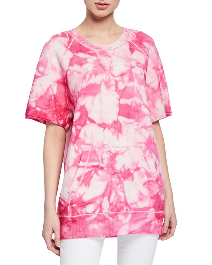 Cashmere Tie-dye Raglan Short-sleeve
