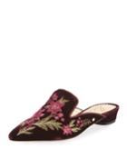 Aven Embroidered Velvet