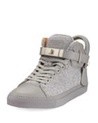 Men's 100mm Wool Mid-top Sneakers,