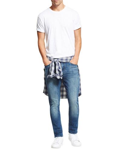 Straight-leg Slim Jeans, Blue