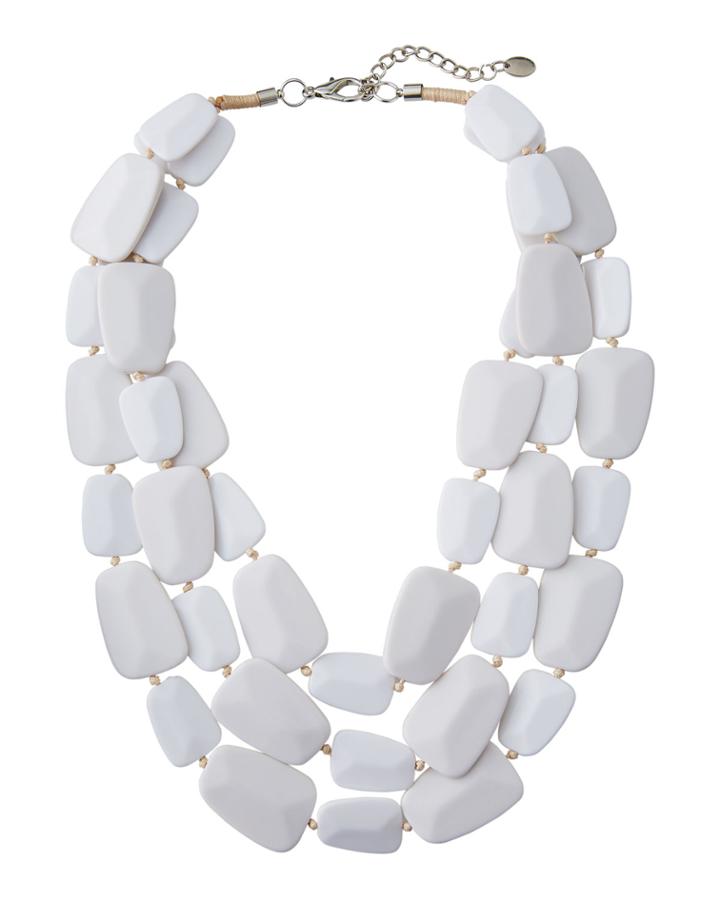 3-strand Acrylic Bead Necklace