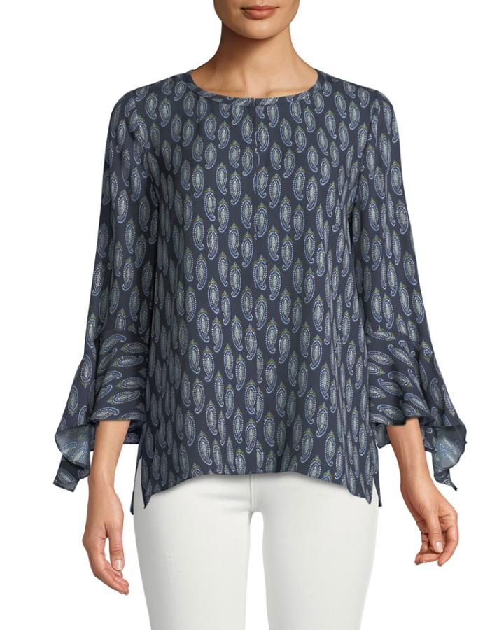 Janelle Split Flutter-sleeve
