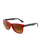 Flat-top Sunglasses With Gradient