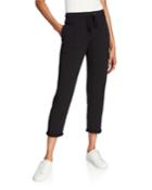 Drawstring Cropped Pull-on Pants