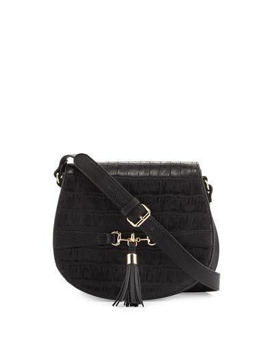 Asha Crocodile-embossed