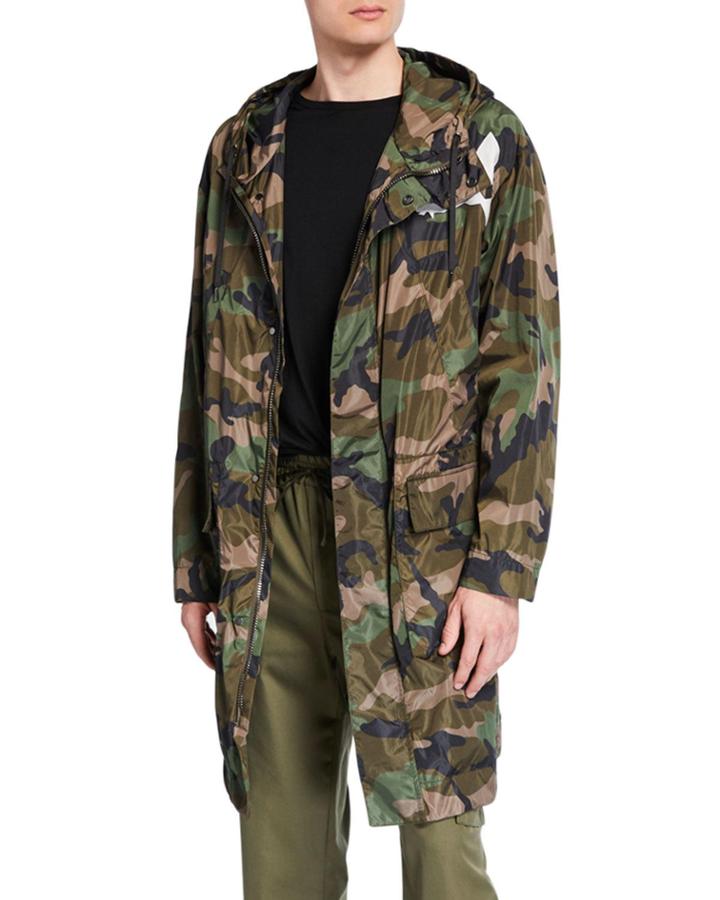 Men's Camo Hooded Blouson Jacket