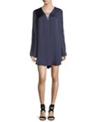 Caravan Lace-up Long-sleeve Satin