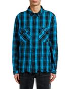 Men's County Check Unfinished-hem