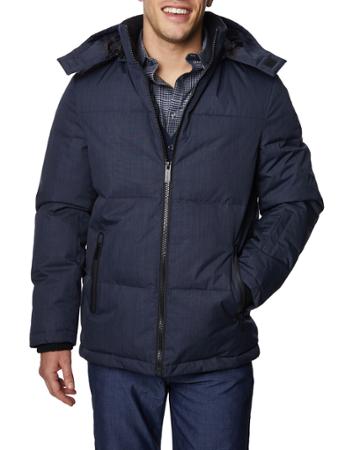 Men's Puffer Jacket With Removable Hood