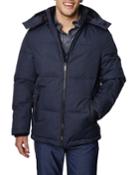 Men's Puffer Jacket With Removable Hood