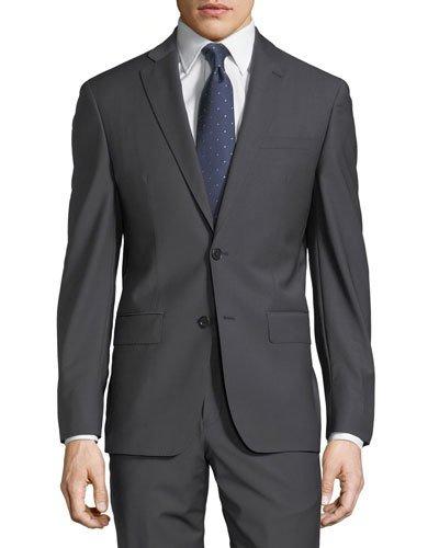 Plain Two-button Wool-blend
