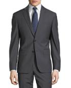 Plain Two-button Wool-blend