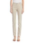 Slim-leg Snake-print Denim Pants