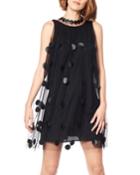 Polka-dot Mesh Sleeveless