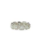 18k White Gold Mixed-cut Diamond Band Ring, 2.64tcw,