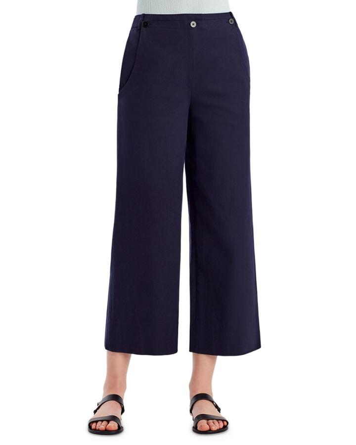 Stretch-twill Wide-leg