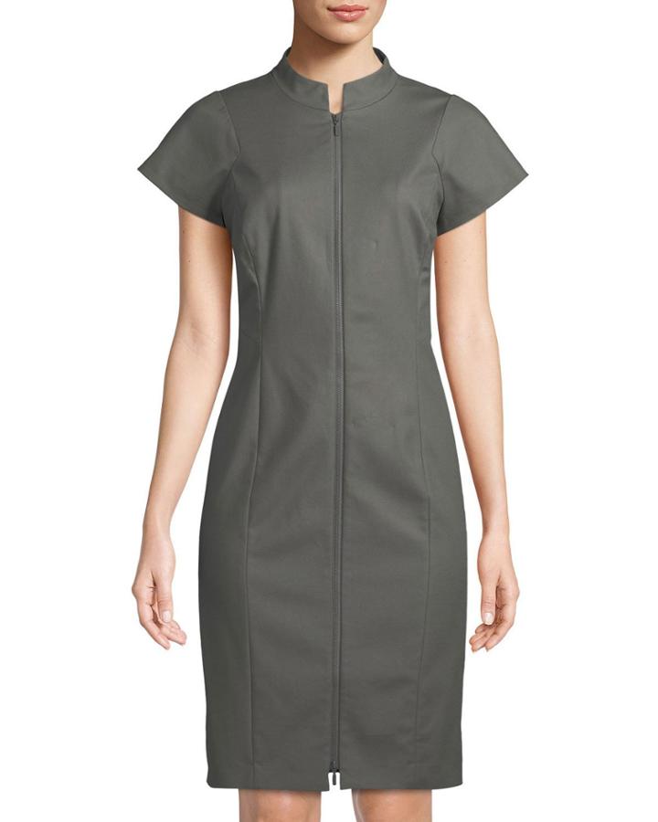 Brenda Zip-front Short-sleeve