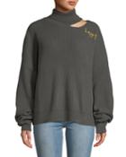 Martica Cutout Turtleneck Happy