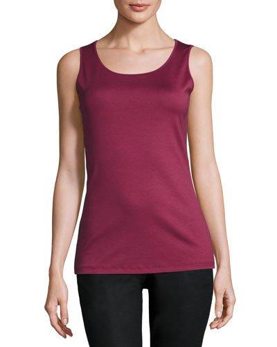 Long Knit Tank, Pomegranate