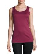 Long Knit Tank, Pomegranate