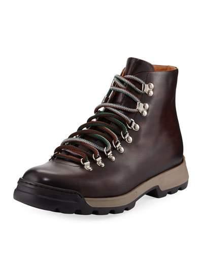 Ovidio Leather Hiking Boot, Brown