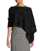 Cashmere Mink Fur-ball Poncho