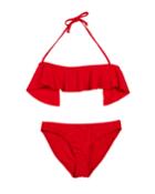 Ruffle Top Two-piece Swimsuit,