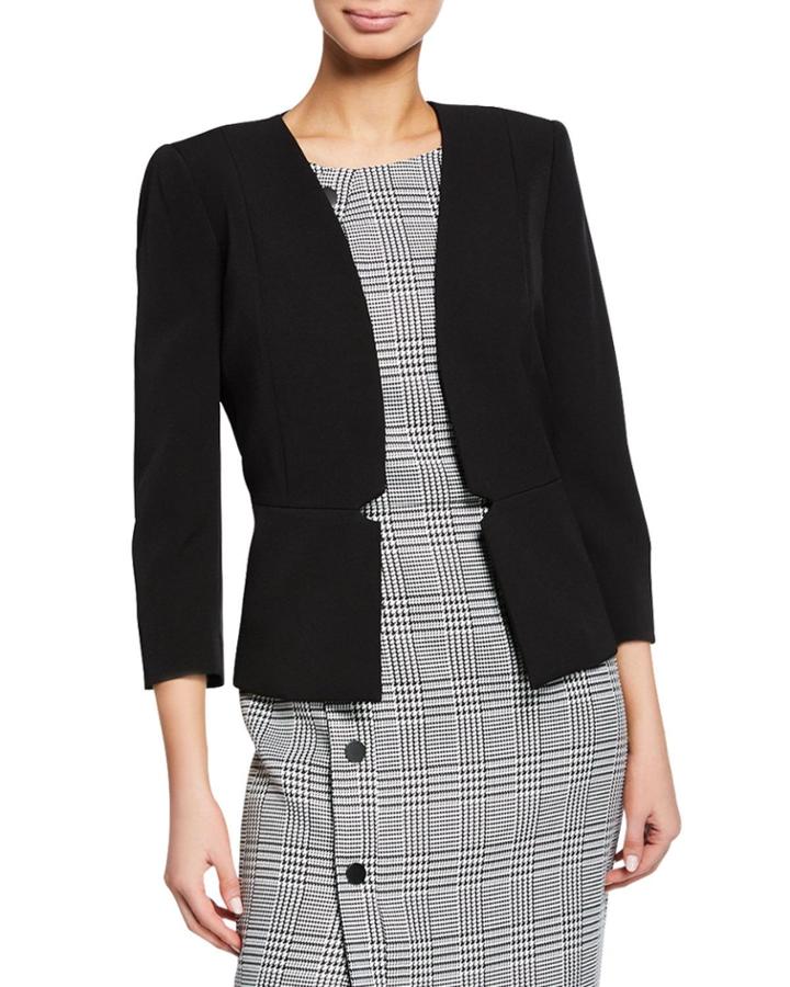 Cutout Open-front Blazer