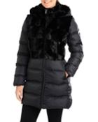 Quilted Faux-fur Hooded Puffer Jacket