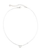 4mm Pearl & Cubic Zirconia Pendant Necklace